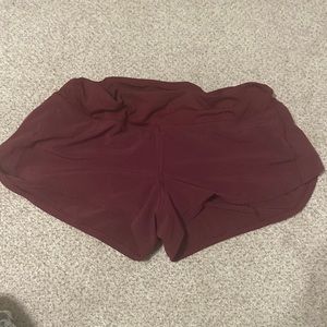 Lulu shorts red merlot